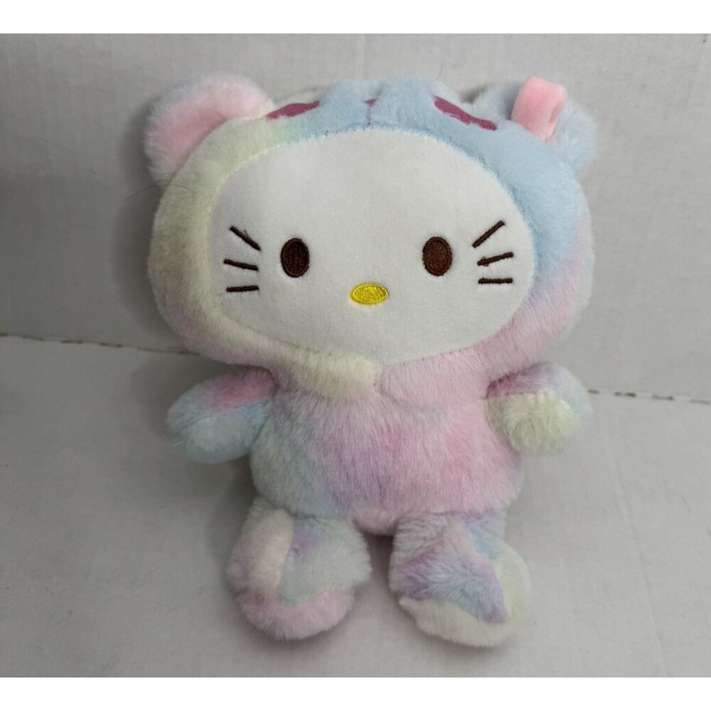 Hello Kitty Plush Toy 9.5 inch Rainbow Sherbet Official Sanrio Bear